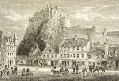 Castle and Grassmarket, Edinburgh in c.1880, from 